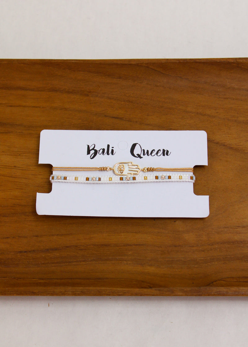Fatima Crystal 2 Pack Bracelets | Shop Bali Queen