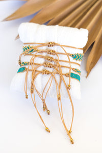 Crystal 5 Pack Pull Bracelet Tray (Turquoise) | Shop Bali Queen