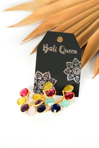 Dasha Crescent Chalcedony Earring | Shop Bali Queen