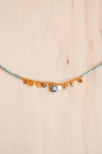 Evil Eye Disc Anklet