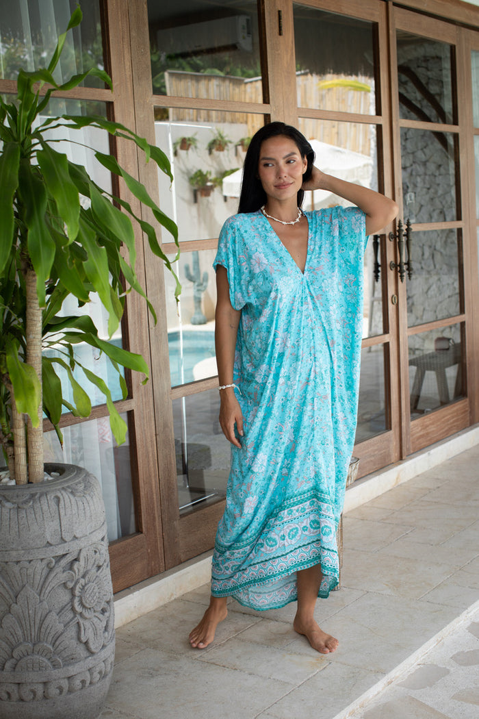 Beach Bloom Long Caftan