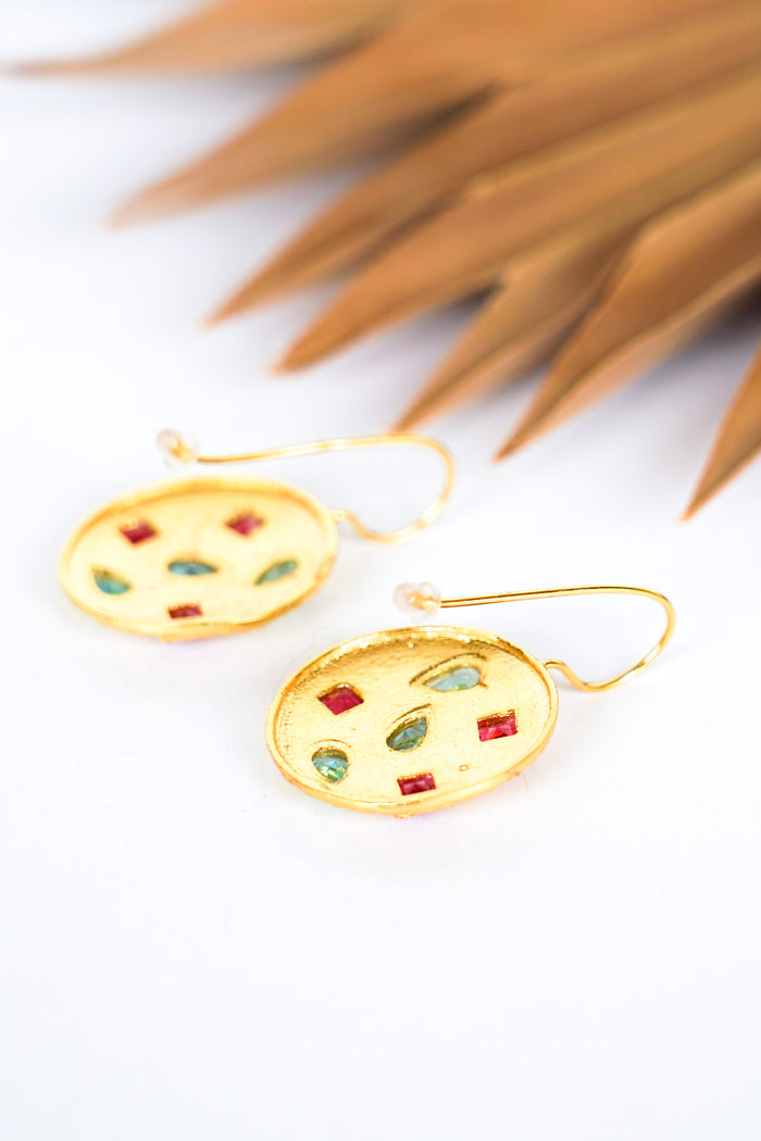 Dasha Mosaic Medallion Earring | Shop Bali Queen