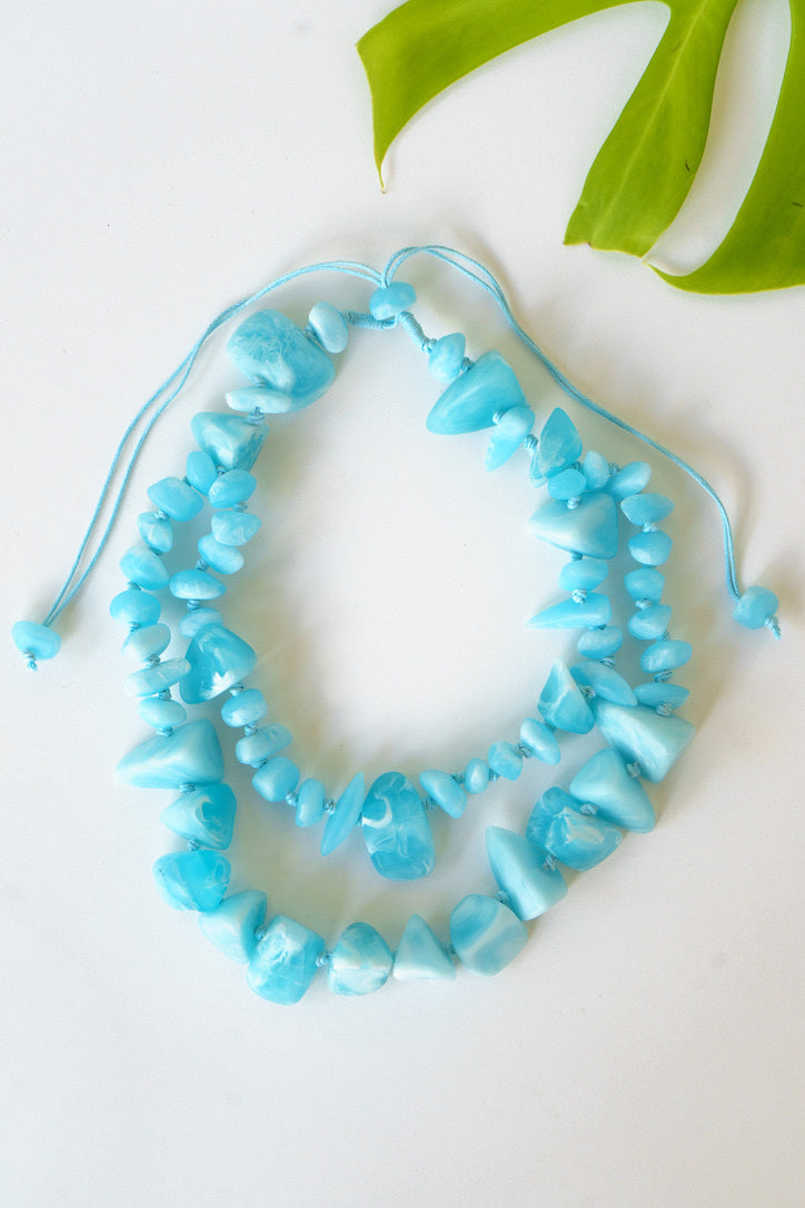 Beach Glass Resin Necklace | Shop Bali Queen