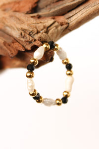 La Perla Bling Ring - Onyx | Shop Bali Queen