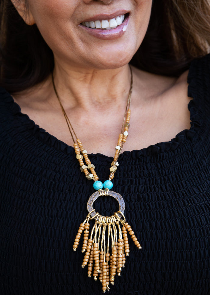 Rising Sun Adjustable Necklace | Shop Bali Queen