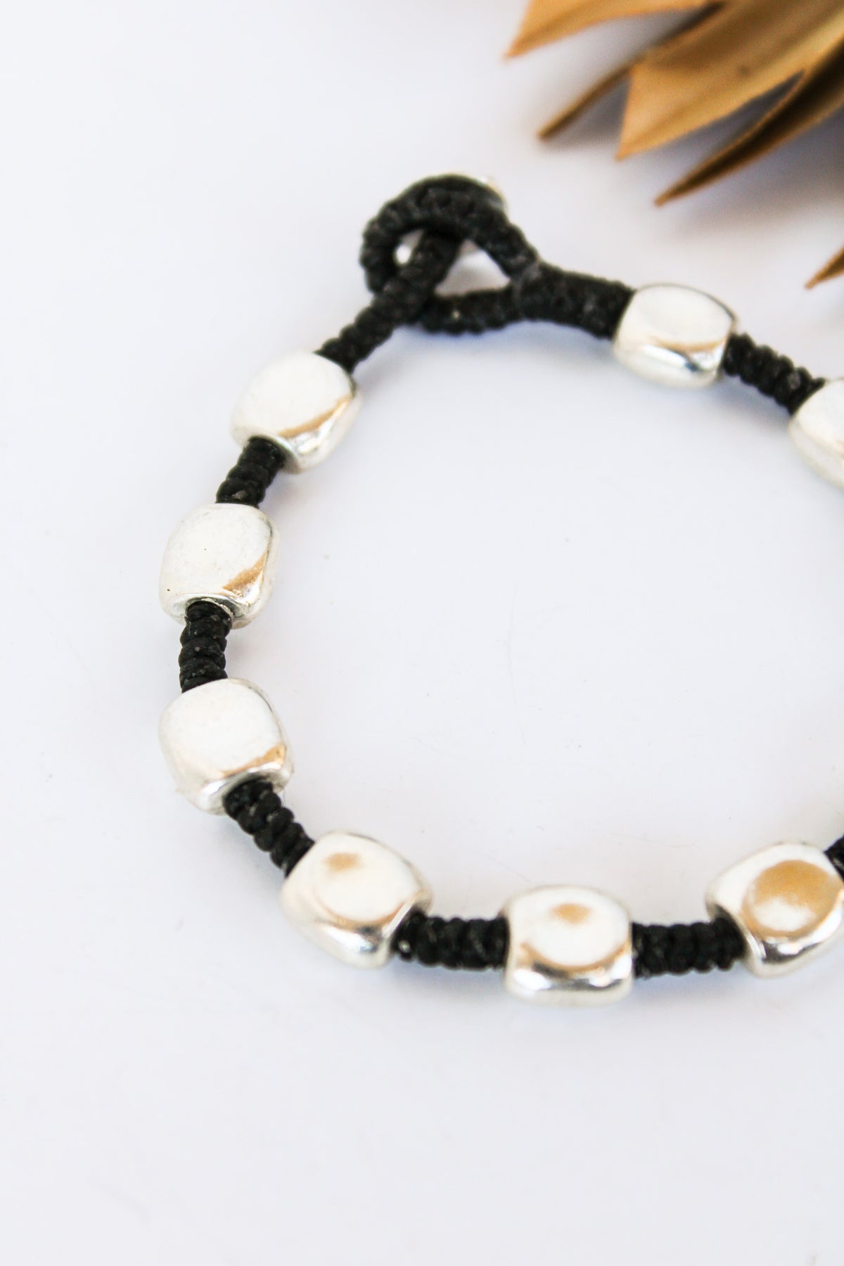 Chunky Hammered Rectangle Alloy Bracelet #28 | Shop Bali Queen