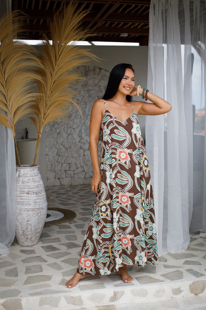 Tiger Lily Bow Back Maxi | Shop Bali Queen