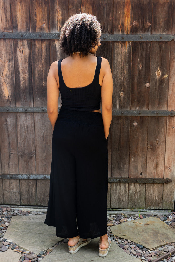 Krinkle Wide Leg Pant | Shop Bali Queen