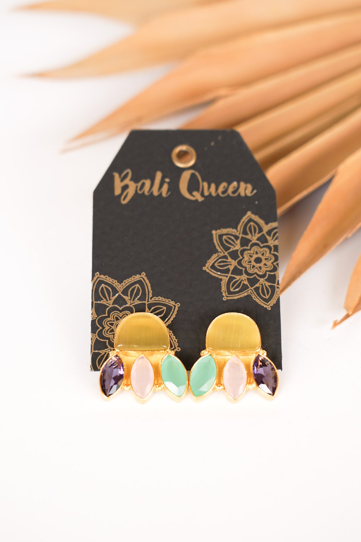 Dasha Lotus Stud Earring | Shop Bali Queen