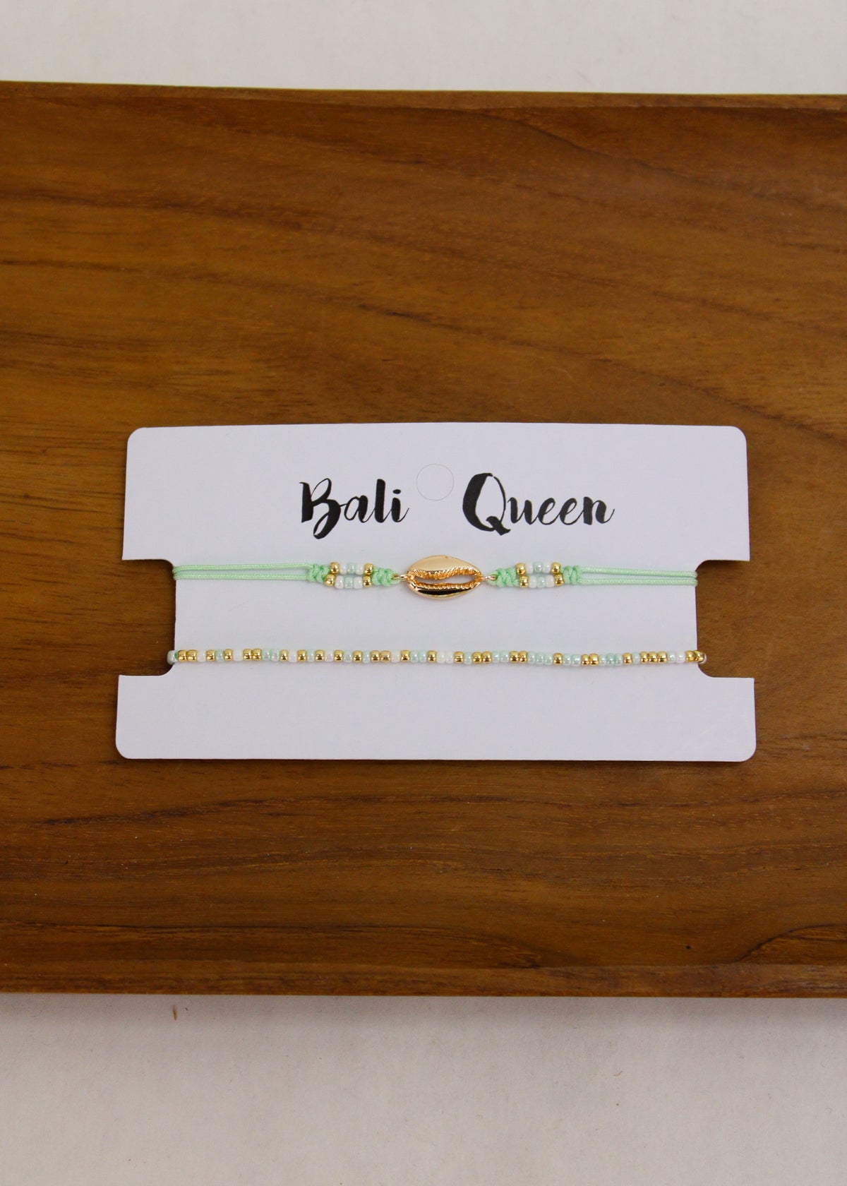Cowrie Crystal 2 Pack Bracelets | Shop Bali Queen