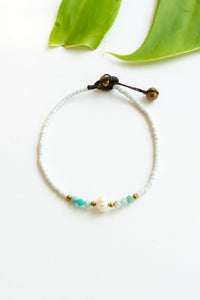 Single Pearl Crystal Bracelet | Shop Bali Queen