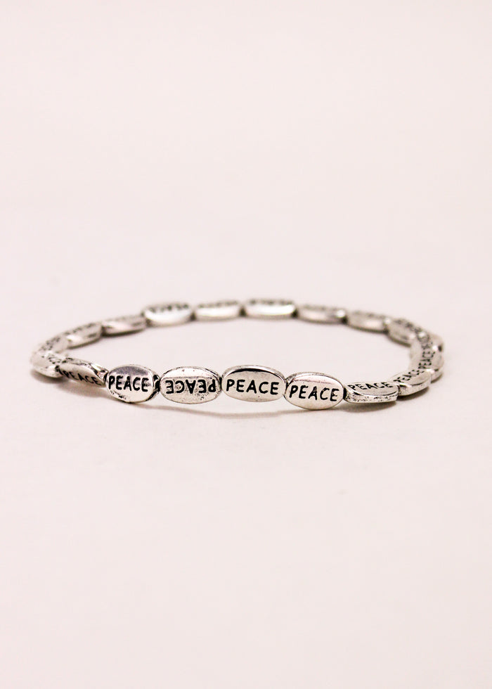 Peace Alloy Stretch Bracelet #39