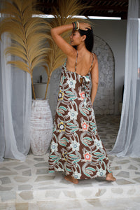 Tiger Lily Bow Back Maxi | Shop Bali Queen