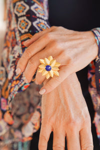 Dasha Sapphire Bloom Ring