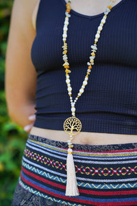 Tree of Life Stone Tassel Necklace | Shop Bali Queen