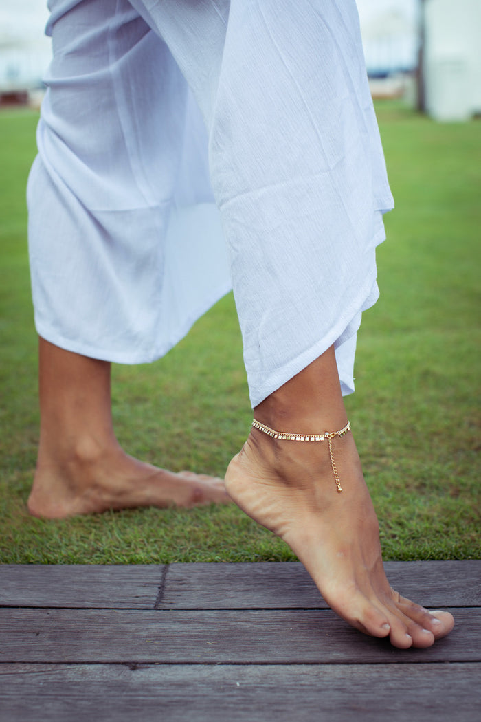 Little Link Gold Anklet | Shop Bali Queen