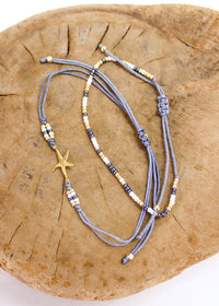 Starfish Crystal 2 Pack Bracelets