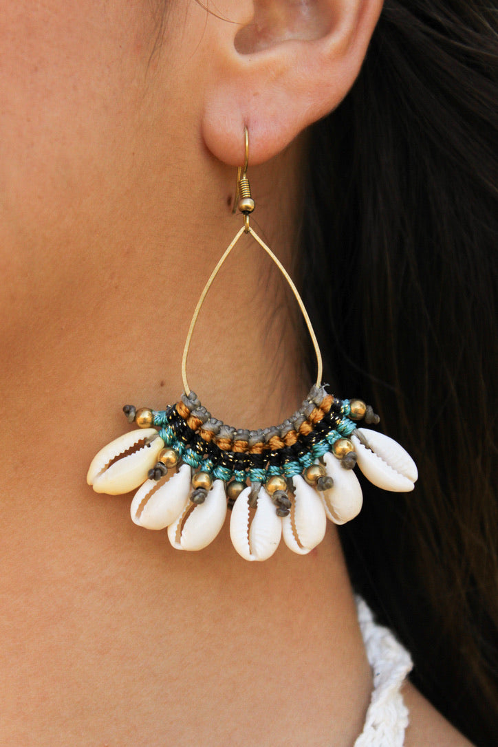 Cowrie Starburst Earring | Shop Bali Queen