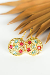 Dasha Mosaic Medallion Earring | Shop Bali Queen