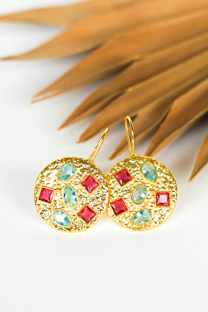 Dasha Mosaic Medallion Earring | Shop Bali Queen