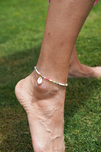 Catalina Cowrie Anklet