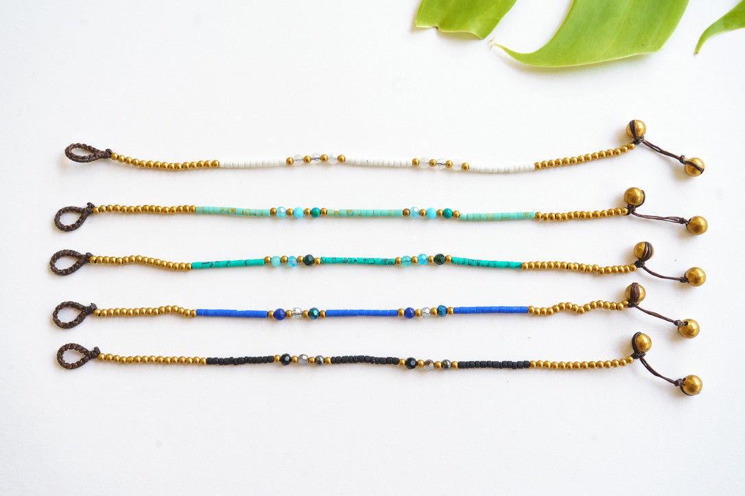Matte Ceramic Gemstone Bracelet | Shop Bali Queen