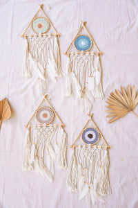 Medium Evil Eye Triangle Dreamcatcher