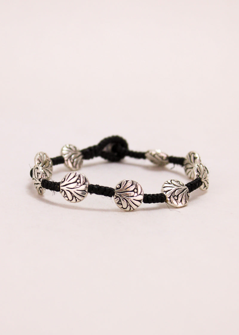 Lotus Disc Alloy Bracelet #40