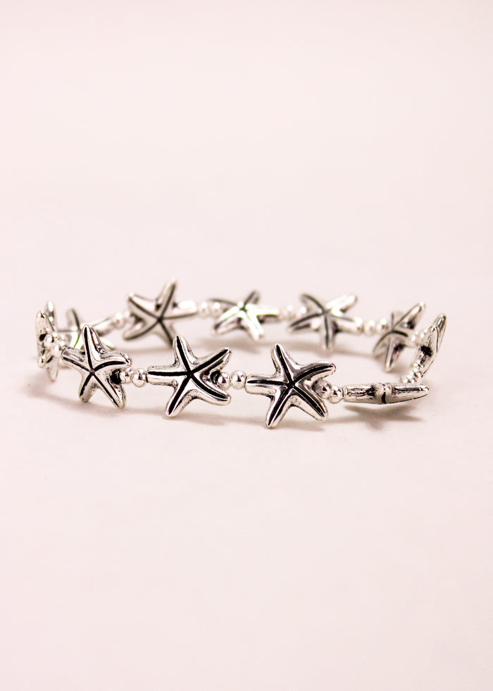 Cloria Starfish Alloy Stretch Bracelet #40 | Shop Bali Queen