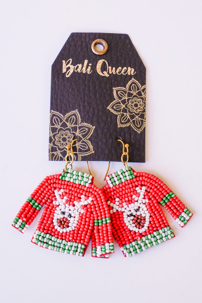 Holiday-licious Ugly Sweater Earring