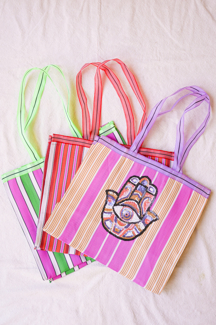 Sequin Hamsa Tote | Shop Bali Queen