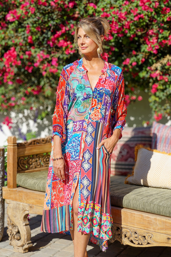 Bombay Boho Shirt Dress | Shop Bali Queen