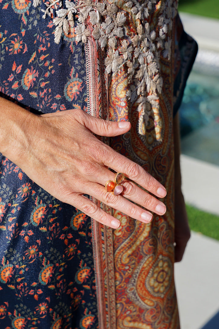 Dasha Chalcedony Trio Ring | Shop Bali Queen