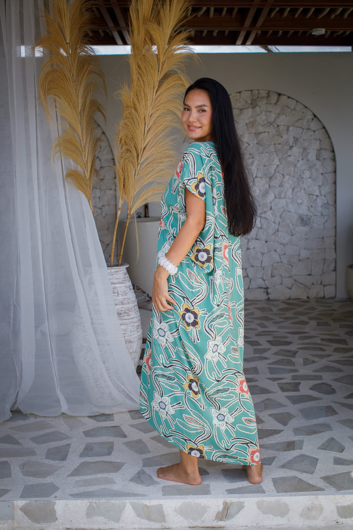 Tiger Lily Long Caftan | Shop Bali Queen
