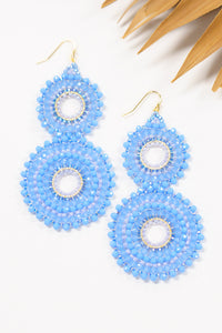 Thai Crystal Double Circle Earrings | Shop Bali Queen