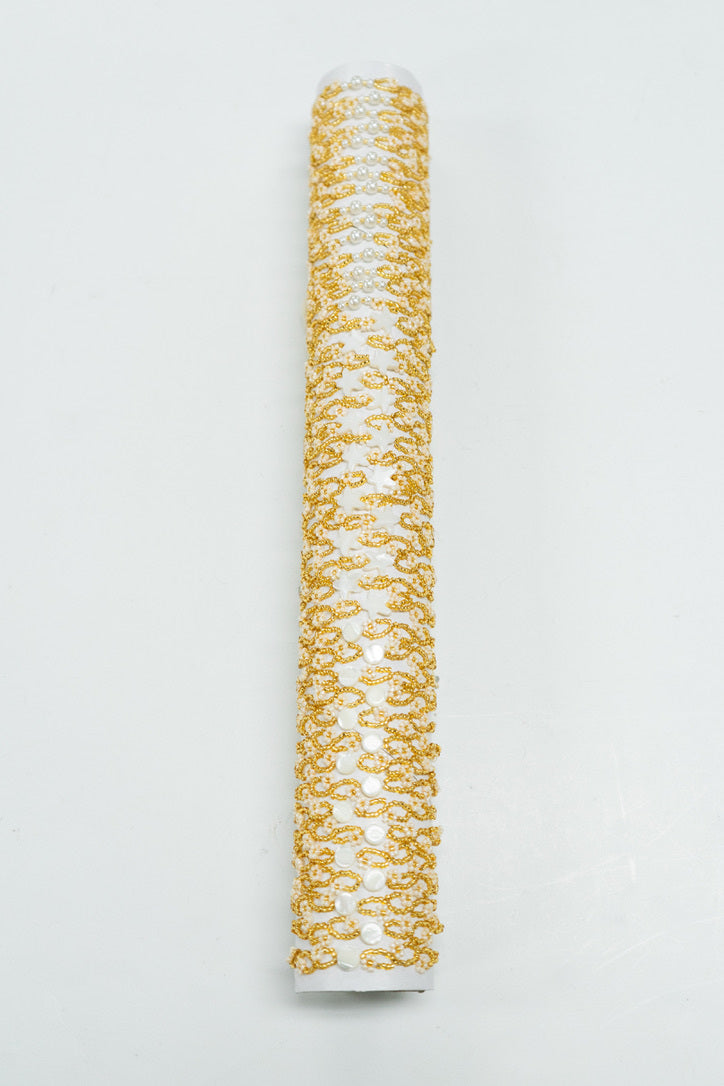 Golden Pearl Lace Bracelet Tube