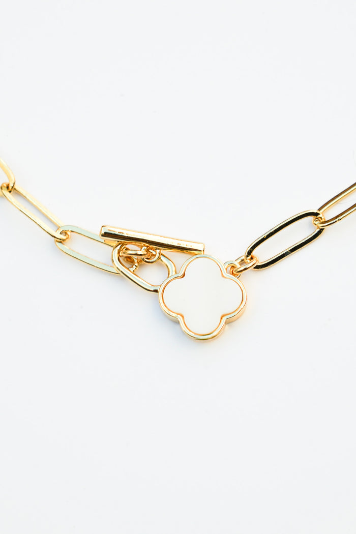 Simple Clover Link Necklace | Shop Bali Queen