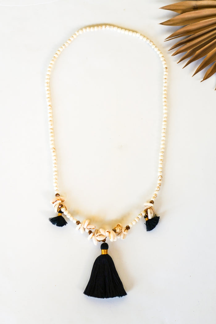 Tri Crystal Cowrie Necklace | Shop Bali Queen