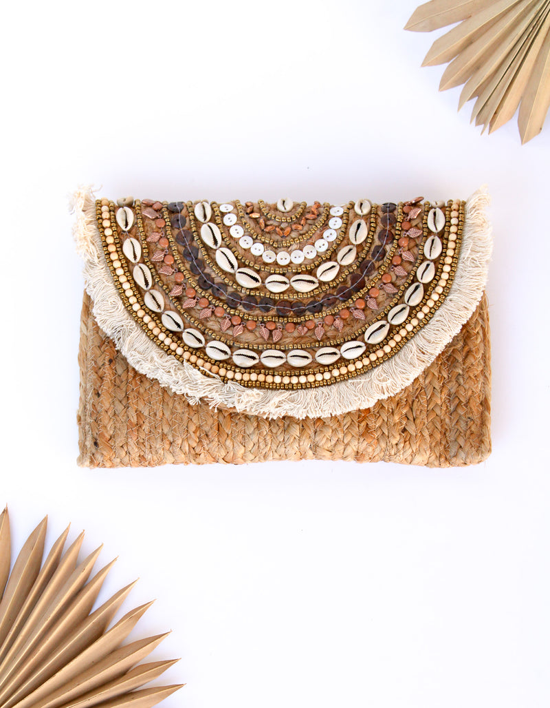 Beach Party Shell Clutch