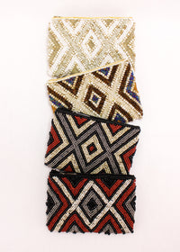 Small Diamond Beaded Coin Bag