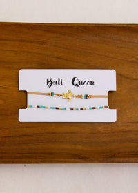 Turtle Crystal 2 Pack Bracelets | Shop Bali Queen