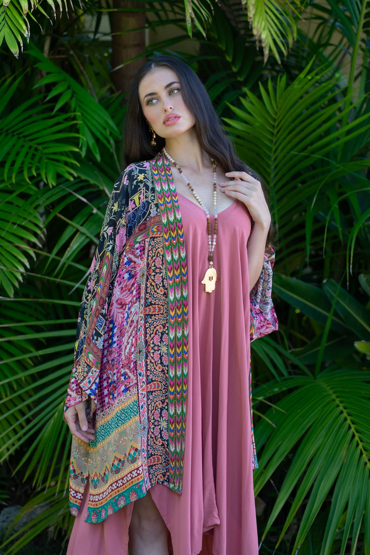 Bombay Short Jeweled Kimono | Shop Bali Queen