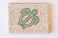 Turtle Beaded Coin Bag