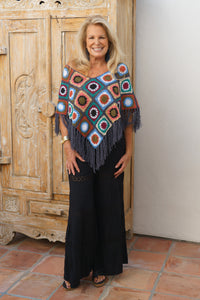 Flower Power Crochet Poncho | Shop Bali Queen