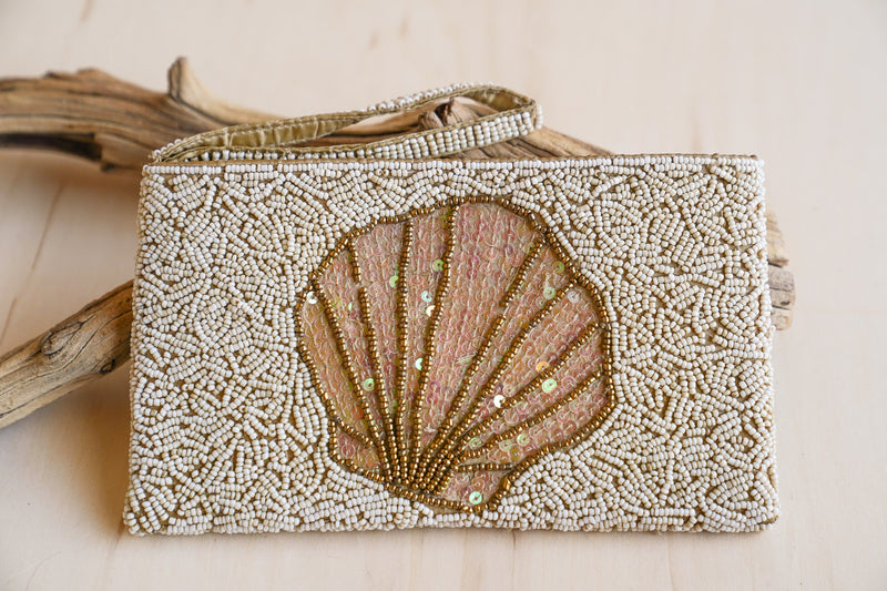 Scallop Shell Beaded Clutch | Shop Bali Queen