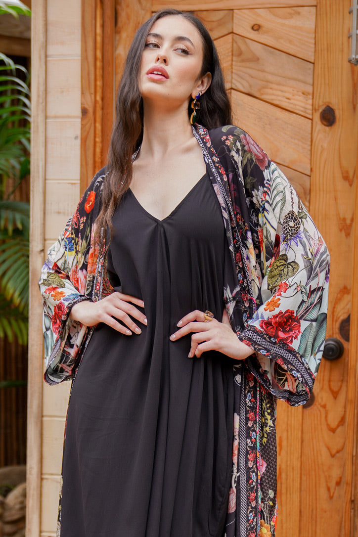 Bombay Tie Jeweled Kimono | Shop Bali Queen