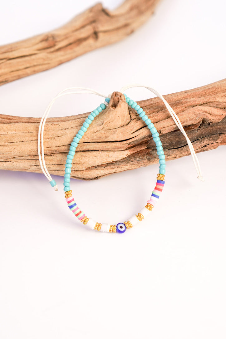 Mini Evil Eye Fimo Bracelet | Shop Bali Queen