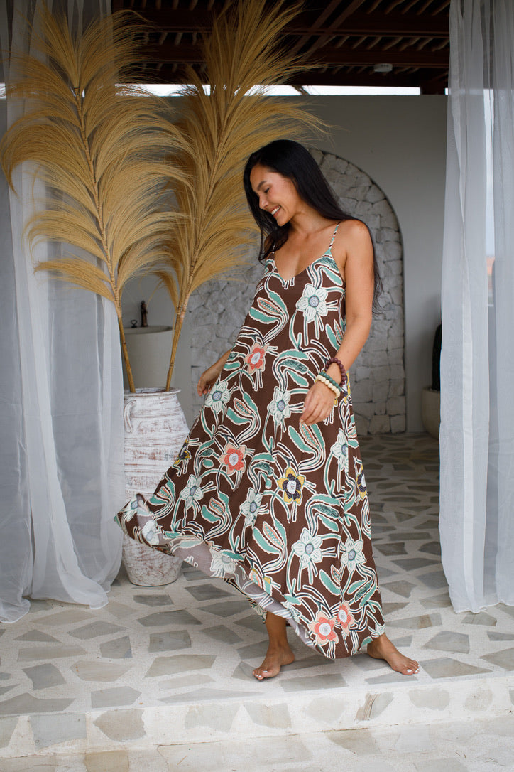 Tiger Lily Bow Back Maxi | Shop Bali Queen