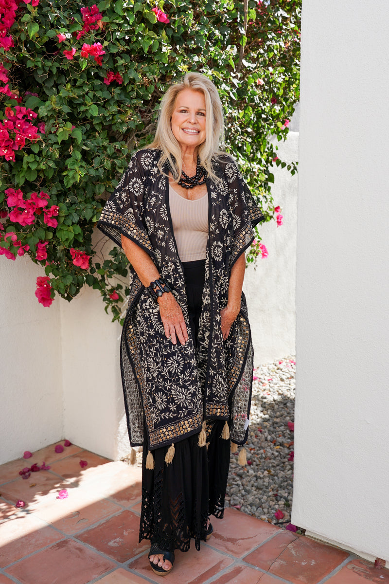 Boho Blossom Long Kimono | Shop Bali Queen