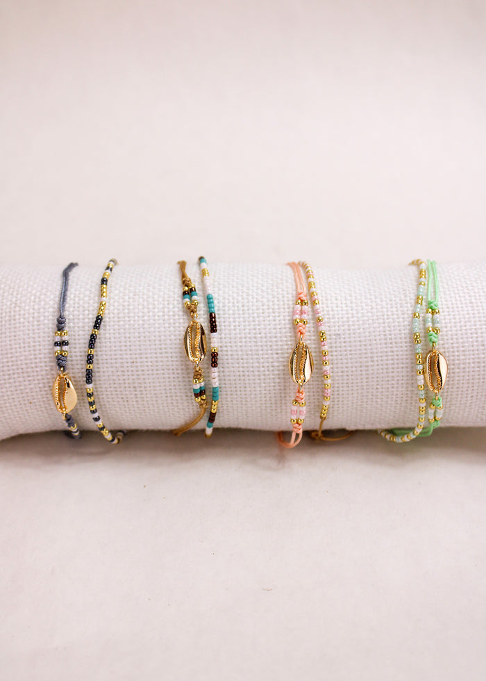 Cowrie Crystal 2 Pack Bracelets | Shop Bali Queen
